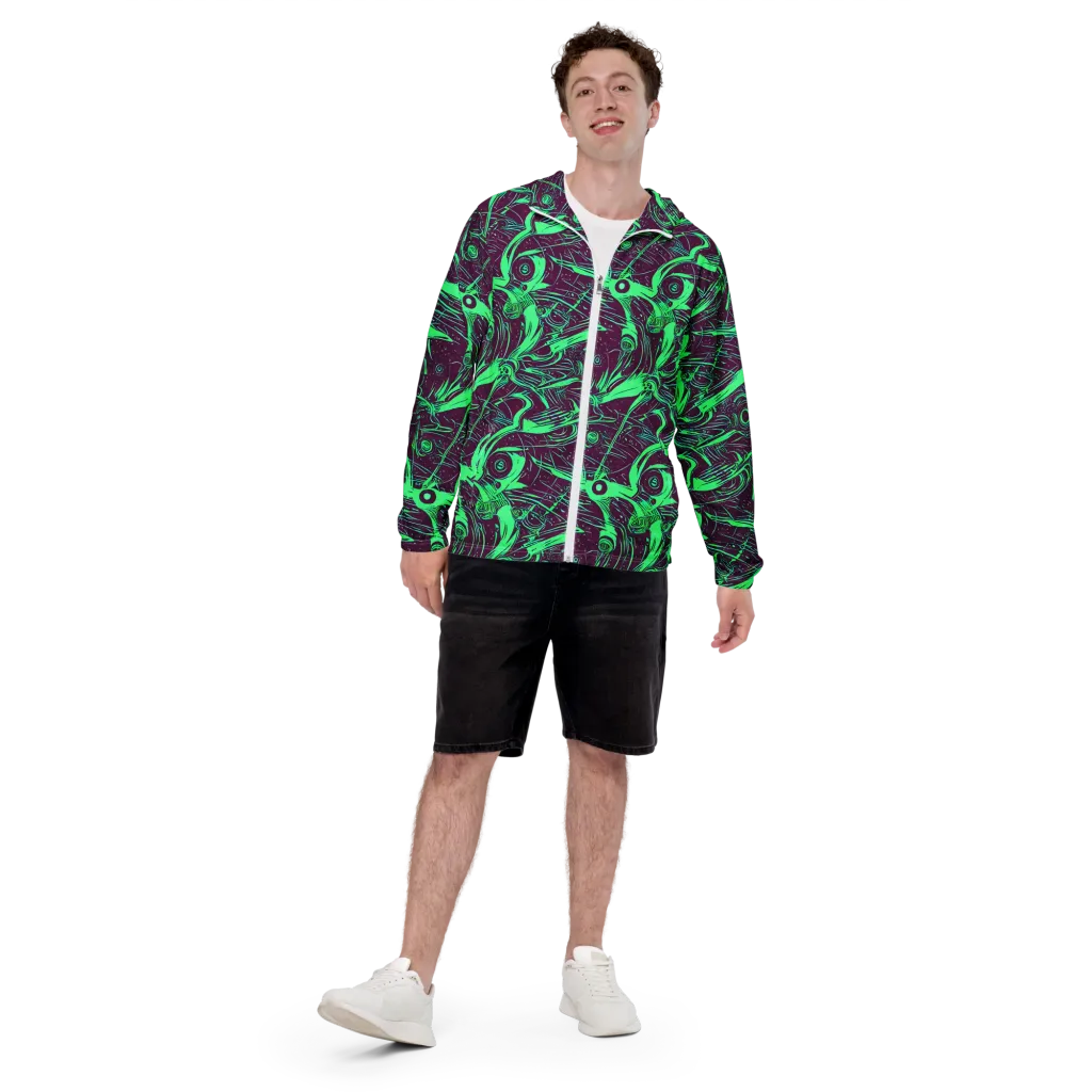 Acid Current on Men's Windbreaker — Front