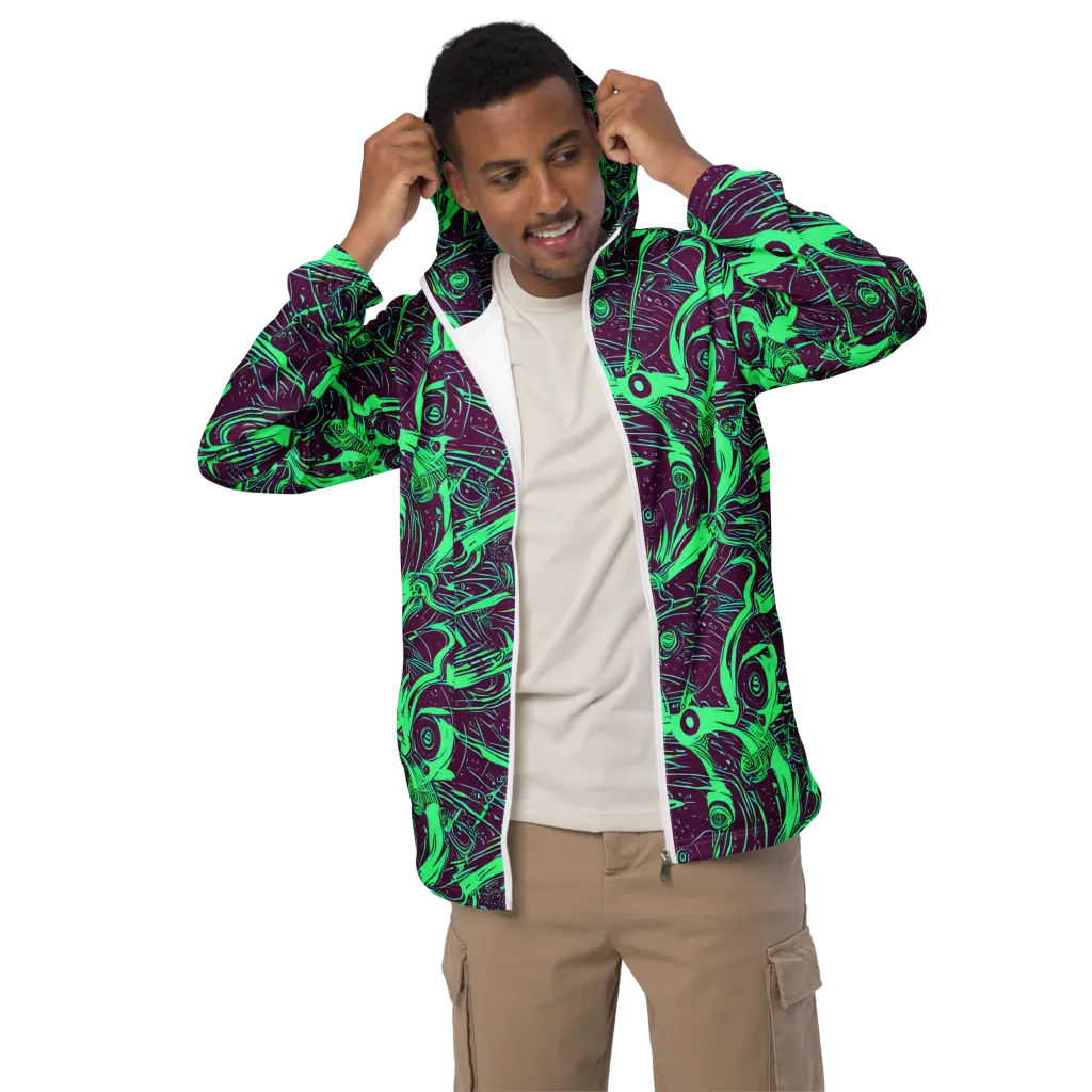 Acid Current on Men's Windbreaker — Front