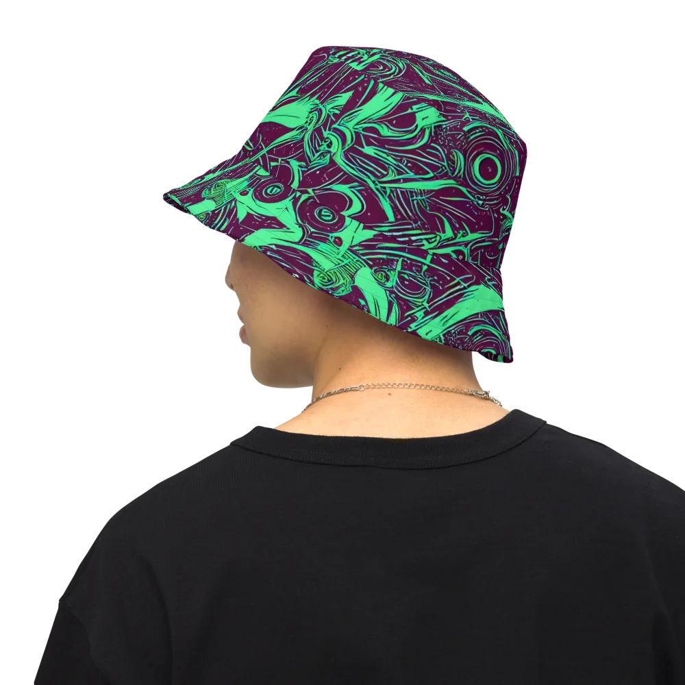 Acid Current on Reversible Bucket Hat — Back Inside