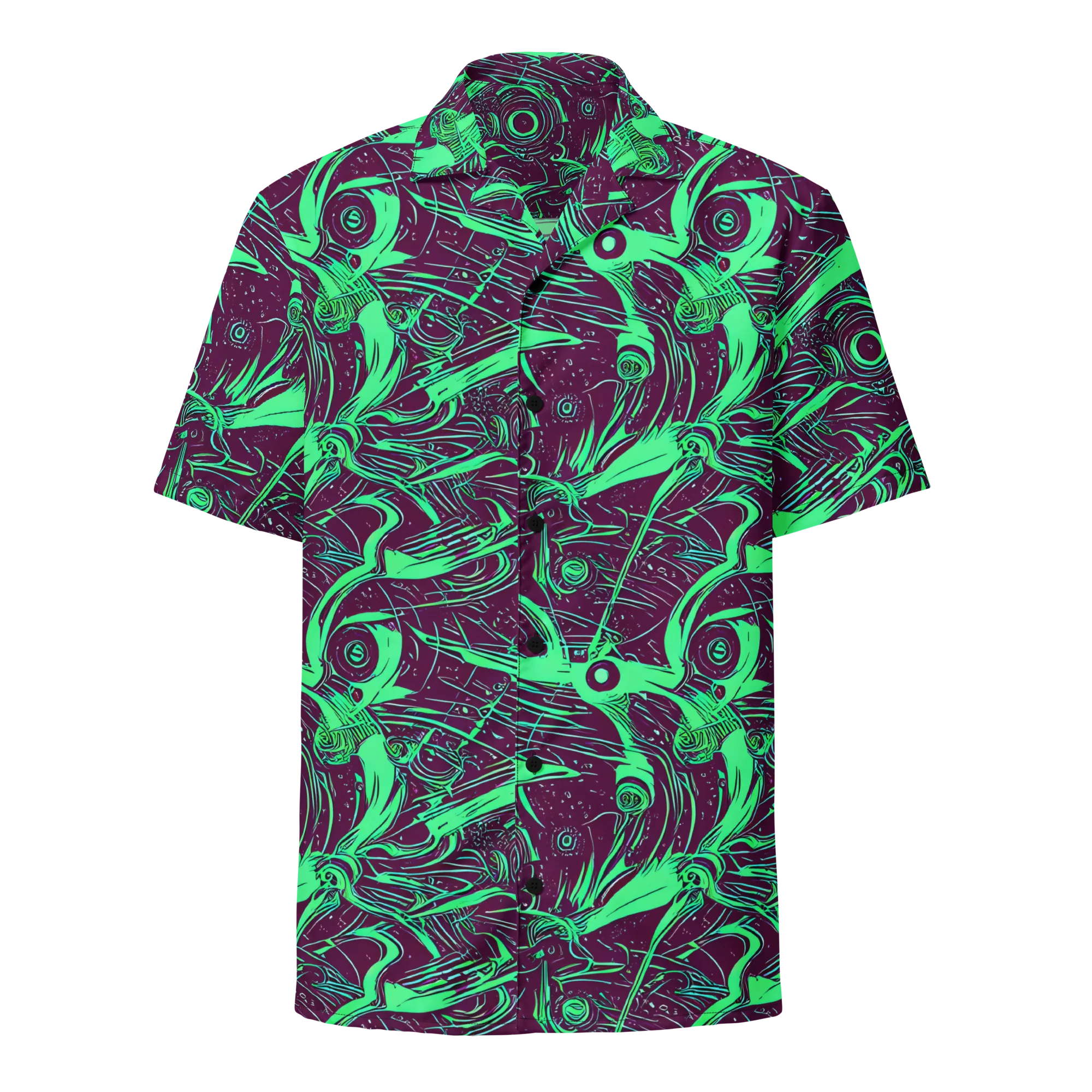 Acid Current on Button Shirt — Front