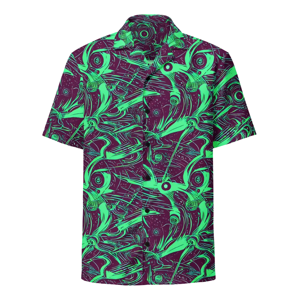 Acid Current on Button Shirt — Front