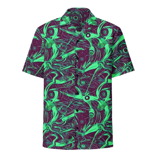 Acid Current on a Button Shirt