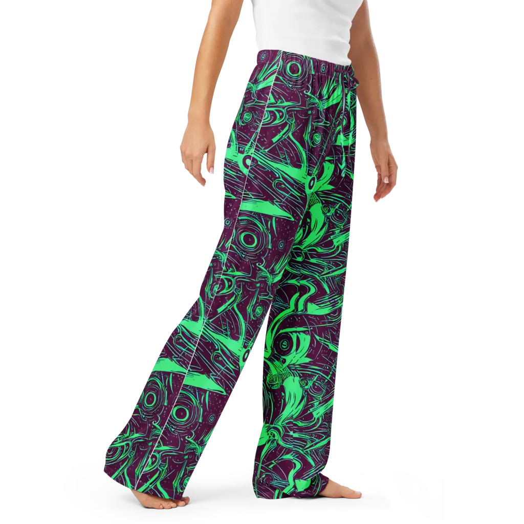 Acid Current on Women's Pajama Pants — Right Front