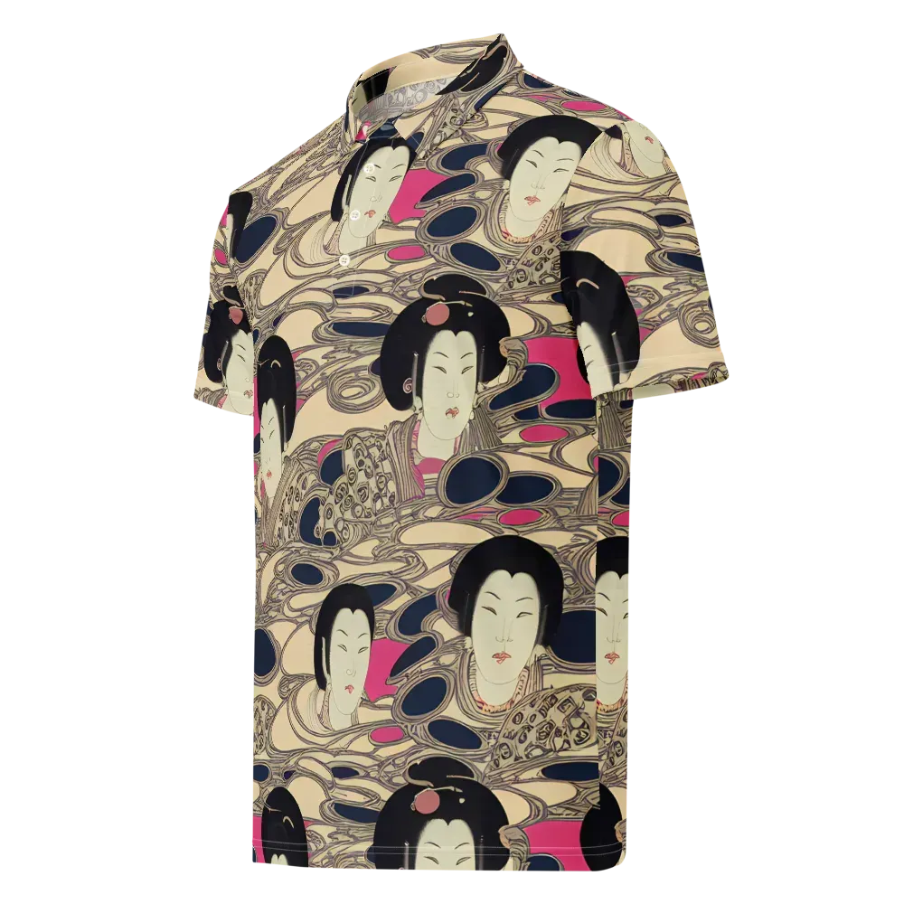 Timeless Reverie on Men's Slim Fit Polo Shirt — Left Front