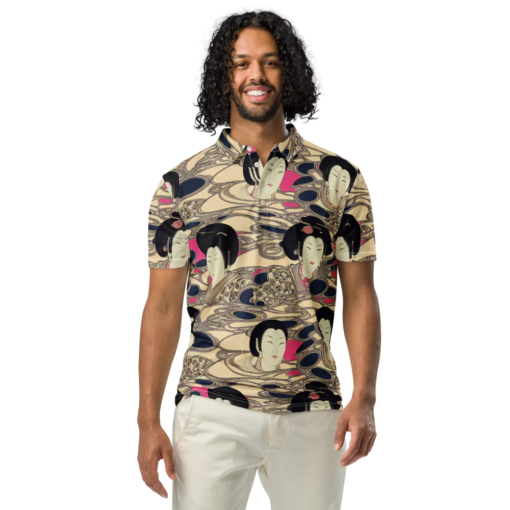 Timeless Reverie on Men's Slim Fit Polo Shirt — Front