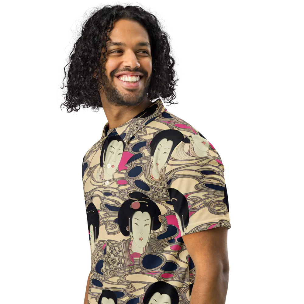 Timeless Reverie on Men's Slim Fit Polo Shirt — Left Front