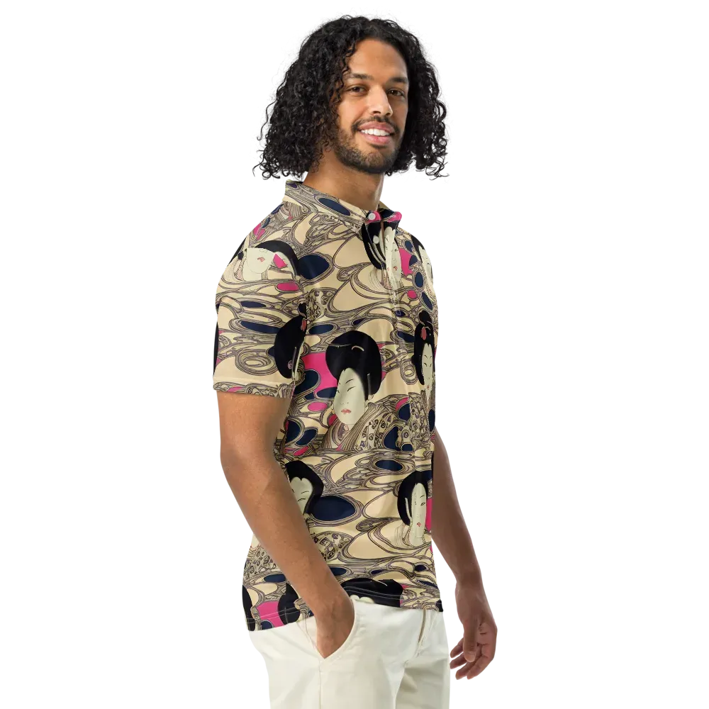 Timeless Reverie on Men's Slim Fit Polo Shirt — Right Front