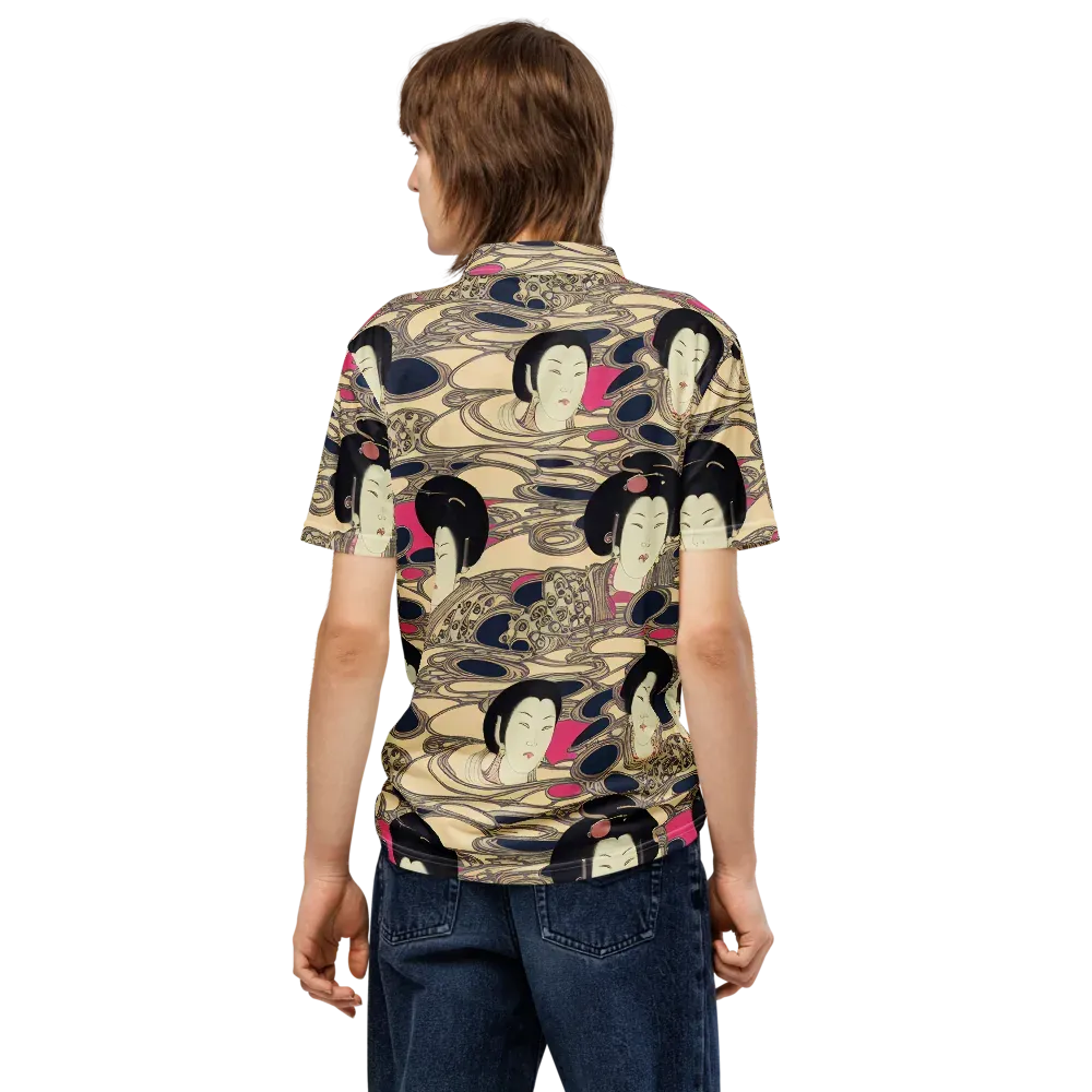 Timeless Reverie on Men's Slim Fit Polo Shirt — Back