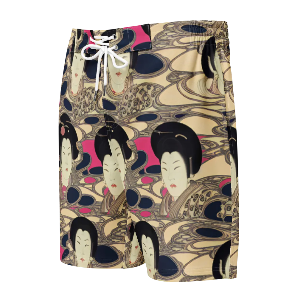 Timeless Reverie on Men's Board Shorts — Front