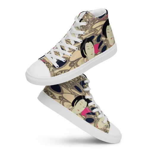 Timeless Reverie on a Men's High Top Canvas Shoes