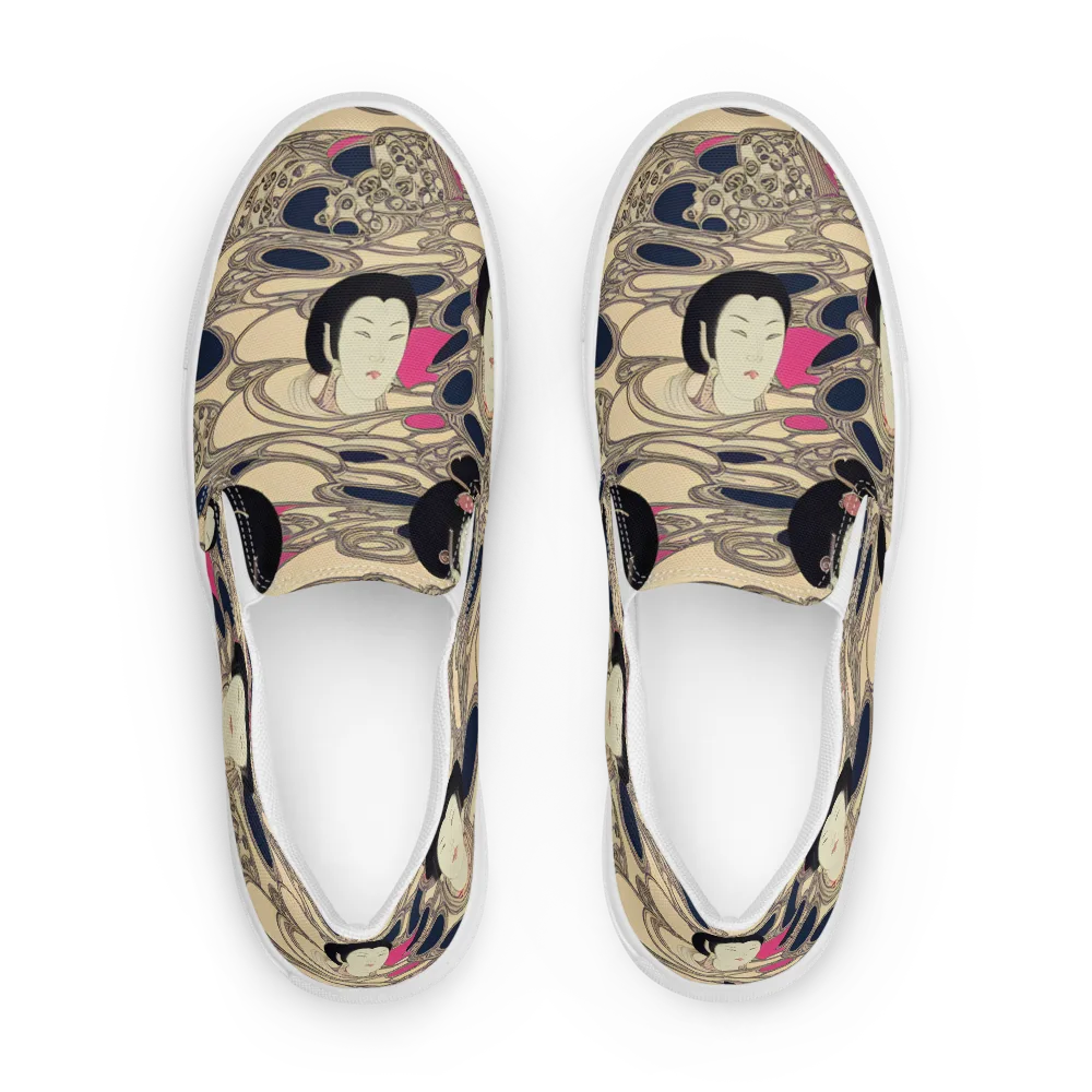 Timeless Reverie on Men's Slip-On Canvas Shoes — Front