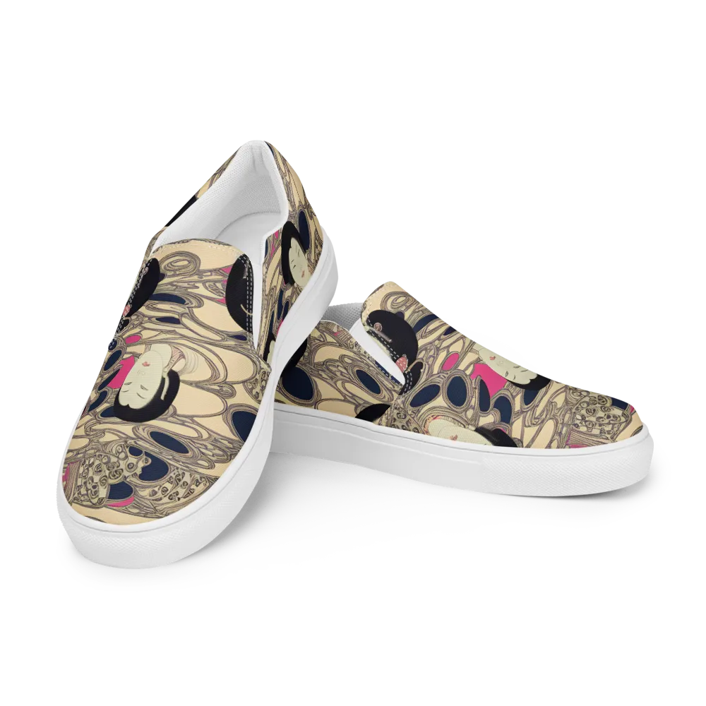 Timeless Reverie on Men's Slip-On Canvas Shoes — Left Front