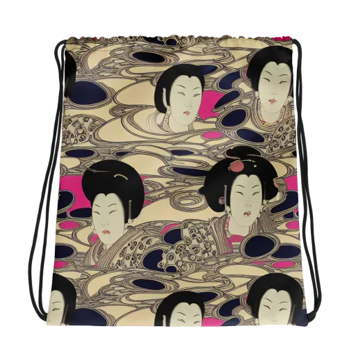 Timeless Reverie on a Drawstring Bag
