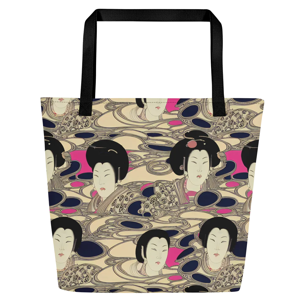 Timeless Reverie on Large Tote Bag W/ Pocket — Front