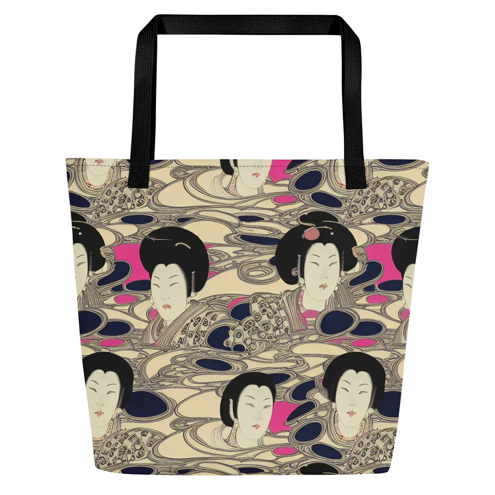 Timeless Reverie on Large Tote Bag W/ Pocket — Front