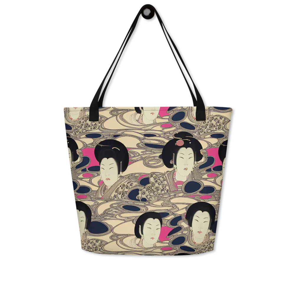 Timeless Reverie on Large Tote Bag W/ Pocket — Front