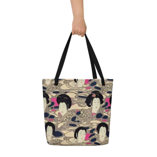Timeless Reverie on a Large Tote Bag W/ Pocket