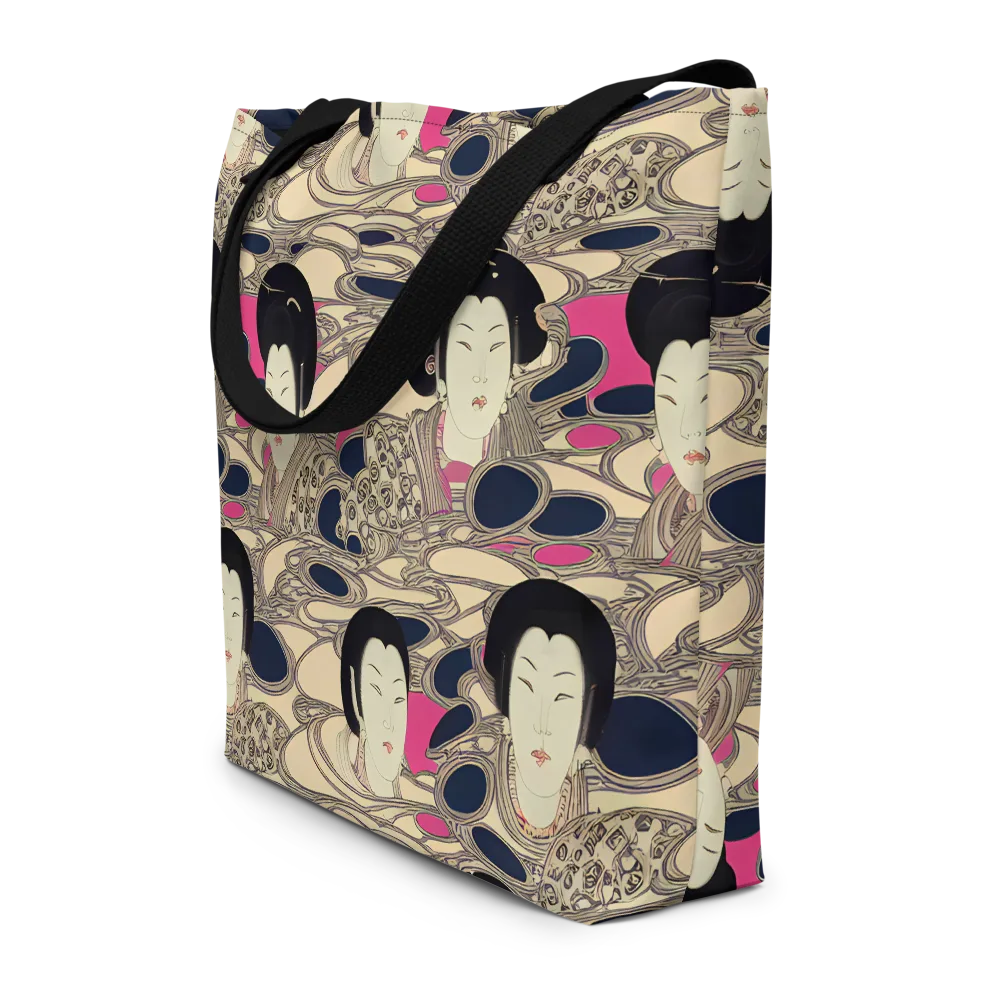 Timeless Reverie on Large Tote Bag W/ Pocket — Front