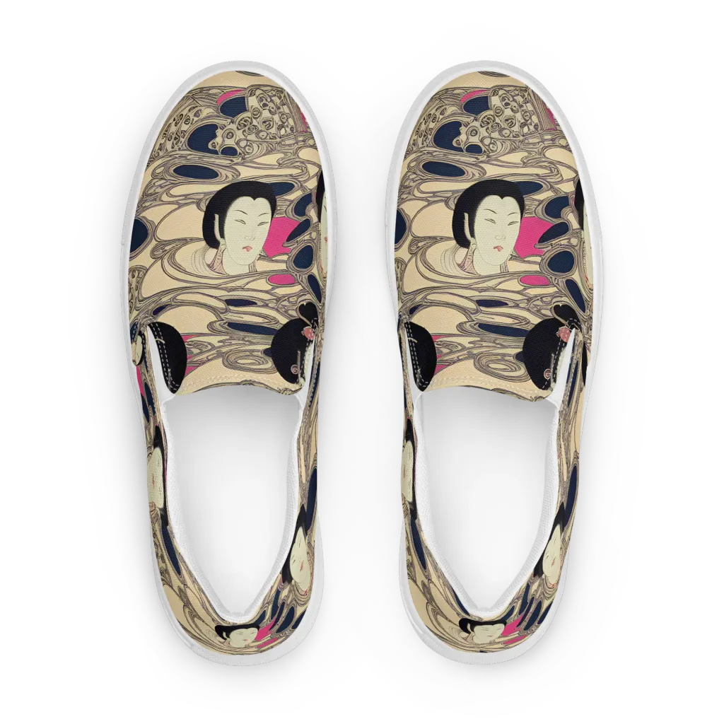 Timeless Reverie on Women's Slip-On Canvas Shoes — Front