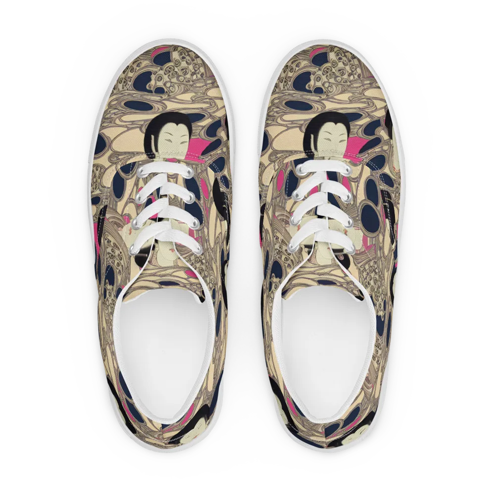 Timeless Reverie on Men's Lace-Up Canvas Shoes — Front