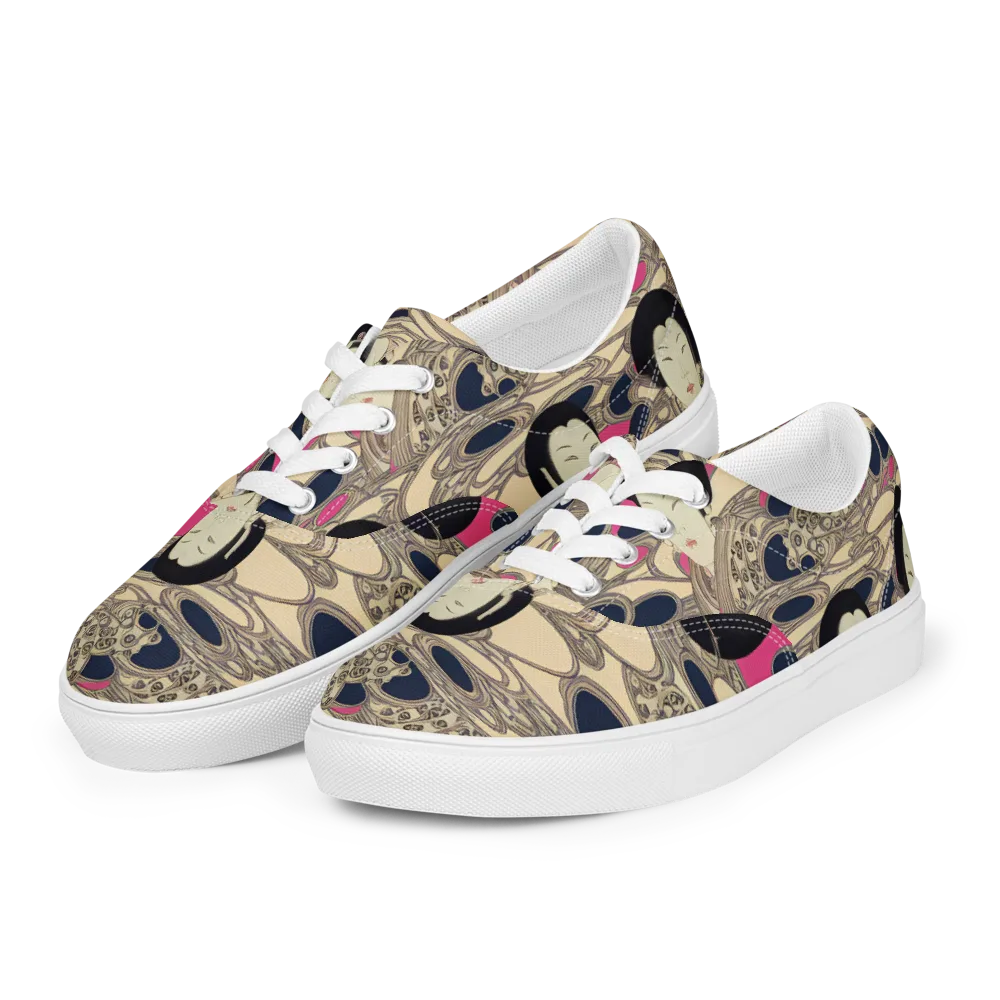 Timeless Reverie on Men's Lace-Up Canvas Shoes — Left Front