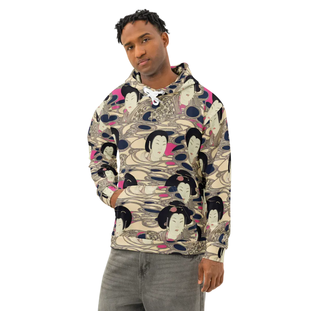 Timeless Reverie on Cotton Hoodie — Left Front