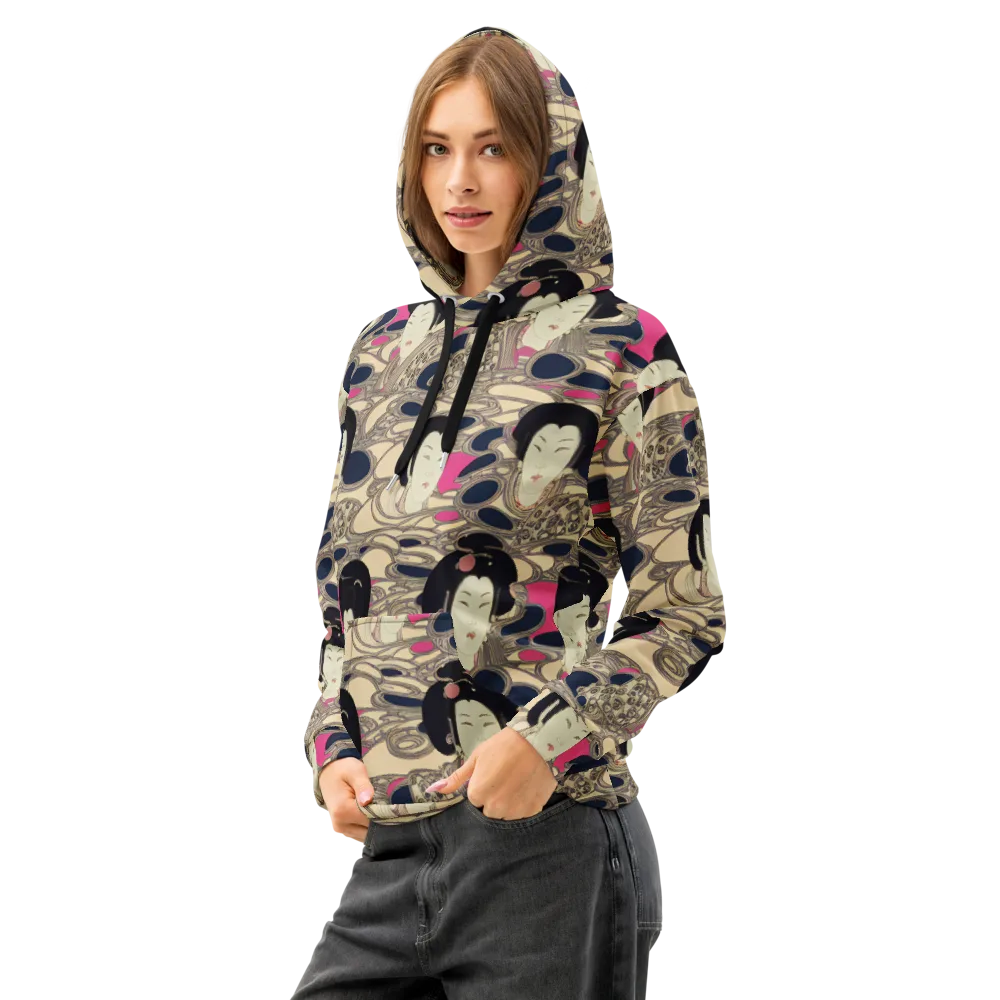 Timeless Reverie on Cotton Hoodie — Left Front
