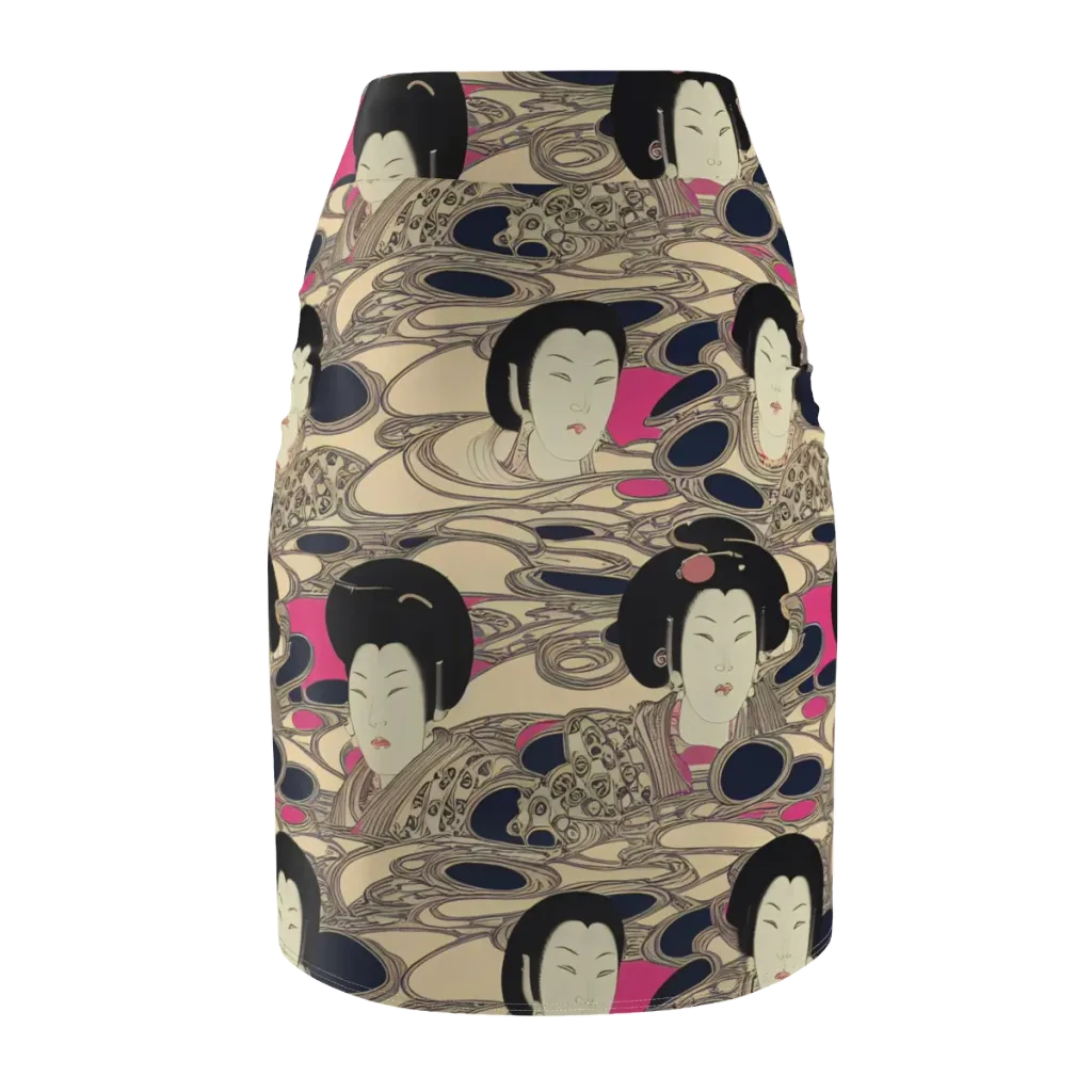 Timeless Reverie on Pencil Skirt — Back