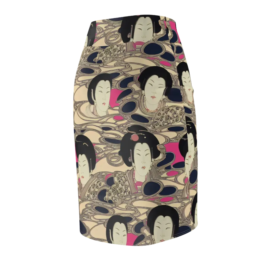 Timeless Reverie on Pencil Skirt — Back Side