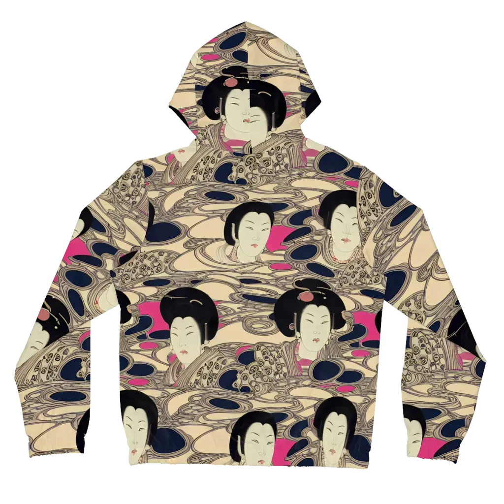 Timeless Reverie on Women's Full-Zip Hoodie — Back