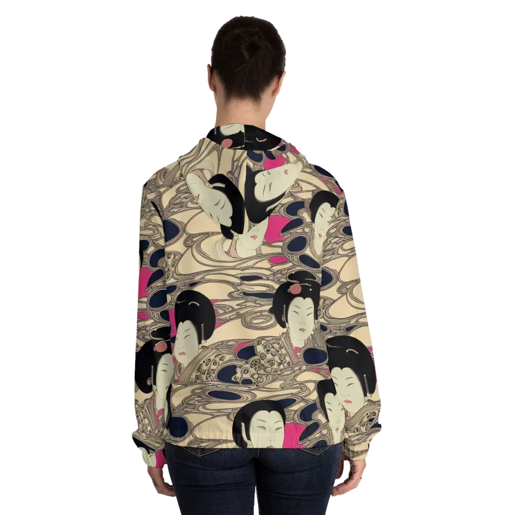 Timeless Reverie on Women's Full-Zip Hoodie — Back On Person