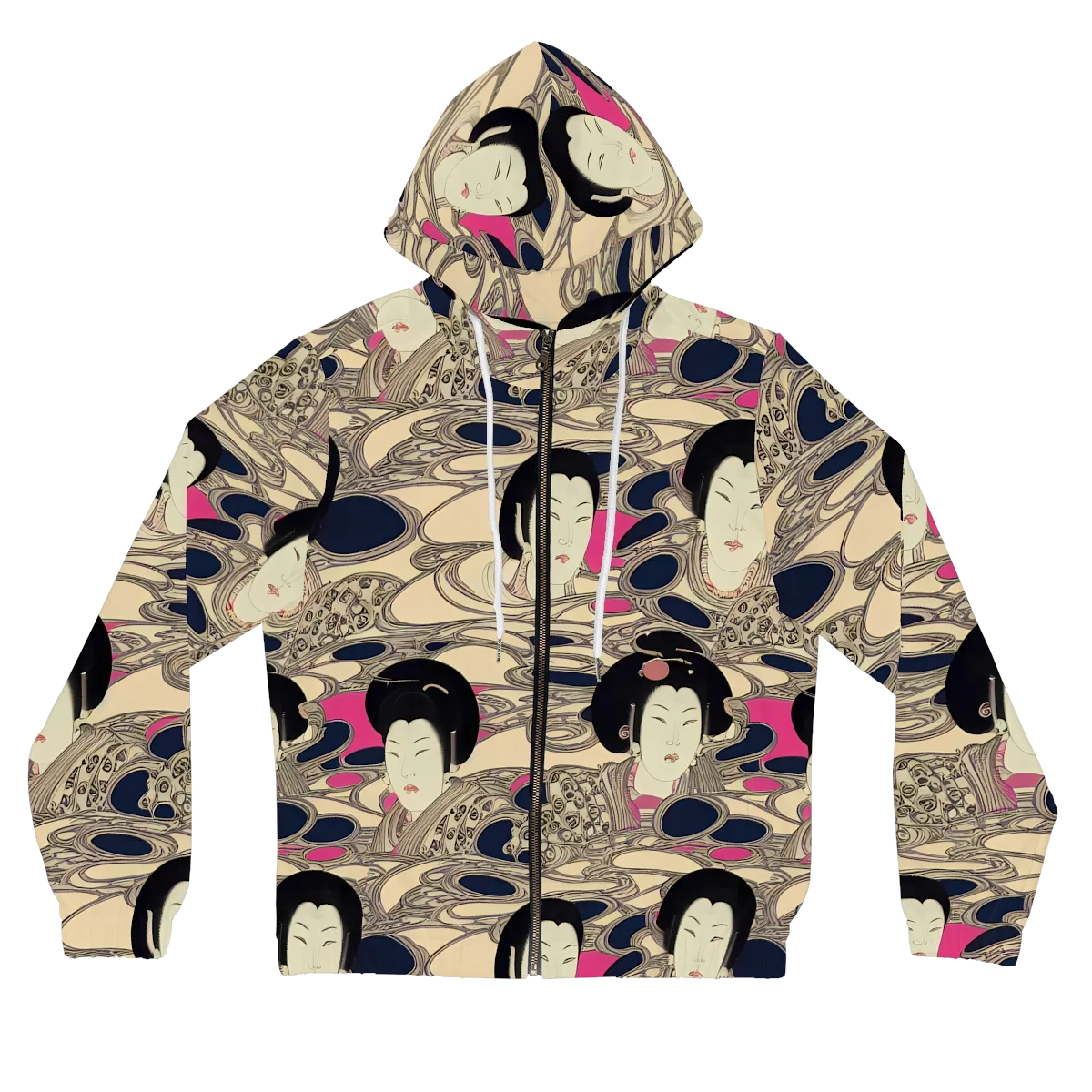 Timeless Reverie on Women's Full-Zip Hoodie — Front