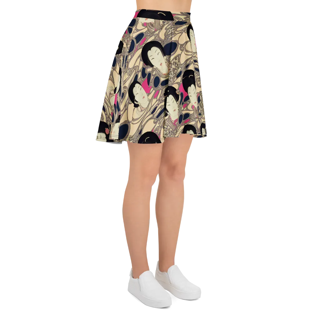 Timeless Reverie on Skater Skirt — Right