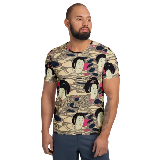 Timeless Reverie on a Men's Athletic T-Shirt