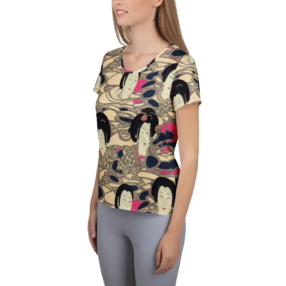 Timeless Reverie on Women's Athletic T-Shirt — Left