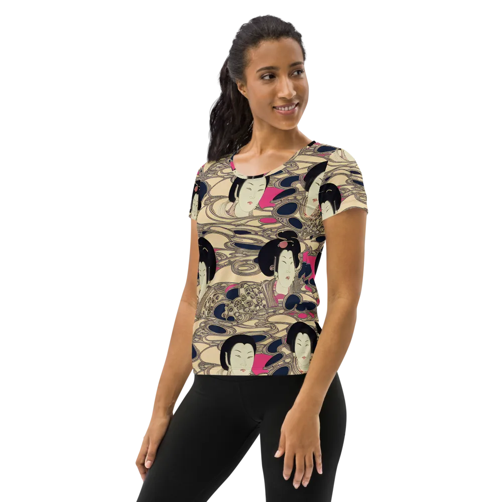 Timeless Reverie on Women's Athletic T-Shirt — Left
