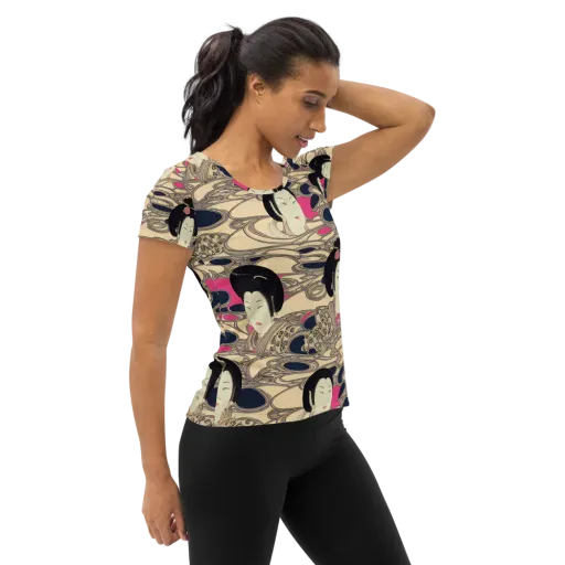 Timeless Reverie on a Women's Athletic T-Shirt