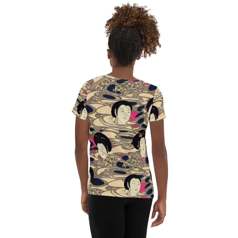 Timeless Reverie on Women's Athletic T-Shirt — Back