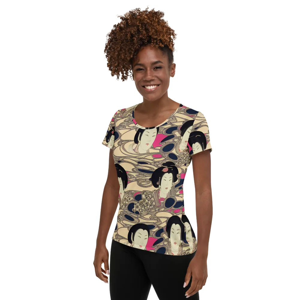 Timeless Reverie on Women's Athletic T-Shirt — Left