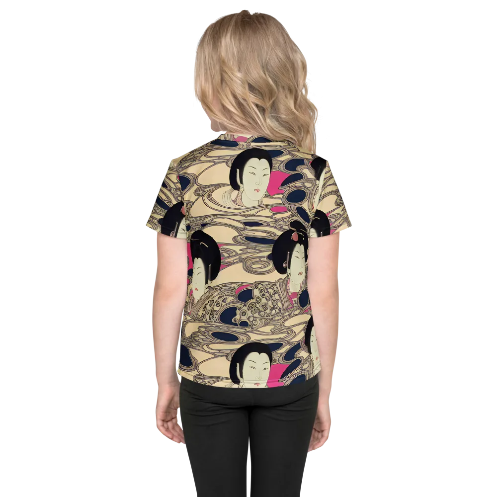 Timeless Reverie on Kids Crew Neck T-Shirt — Back