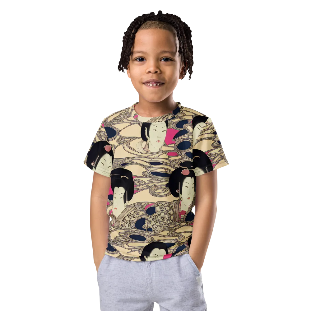 Timeless Reverie on Kids Crew Neck T-Shirt — Front