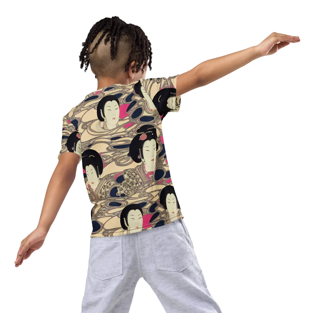 Timeless Reverie on Kids Crew Neck T-Shirt — Back