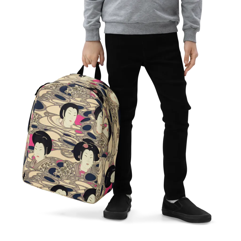 Timeless Reverie on Minimalist Backpack — Zoomed-in