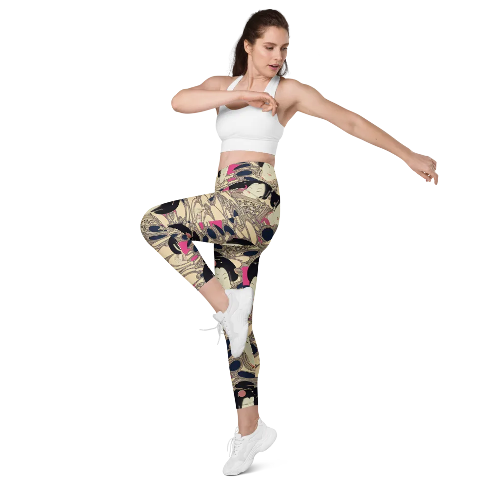 Timeless Reverie on Leggings with Pockets — Left Front