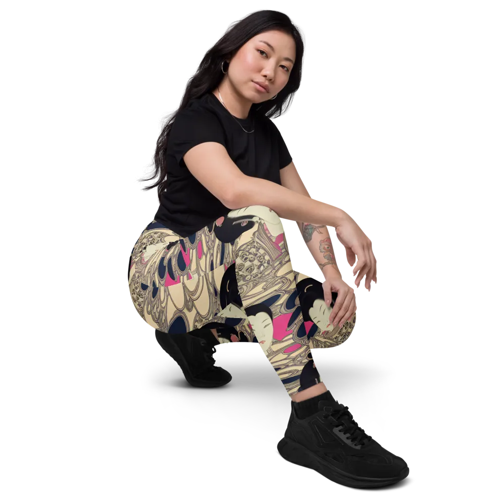 Timeless Reverie on Leggings with Pockets — Right Front