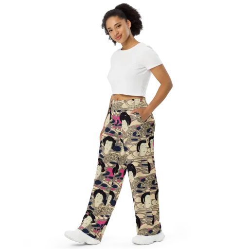 Timeless Reverie on a Wide-Leg Pants