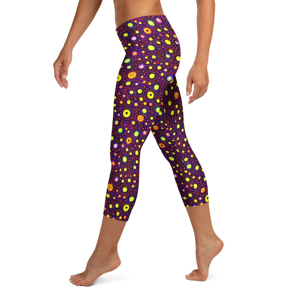 Cosmic Dotscape on Capri Leggings — Left