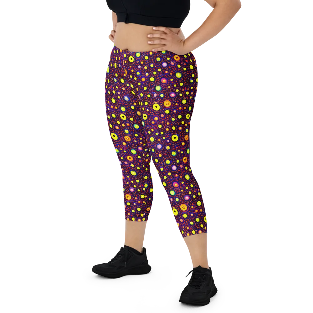 Cosmic Dotscape on Capri Leggings — Front