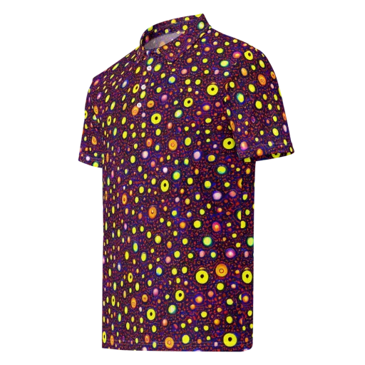 Cosmic Dotscape on a Men's Slim Fit Polo Shirt