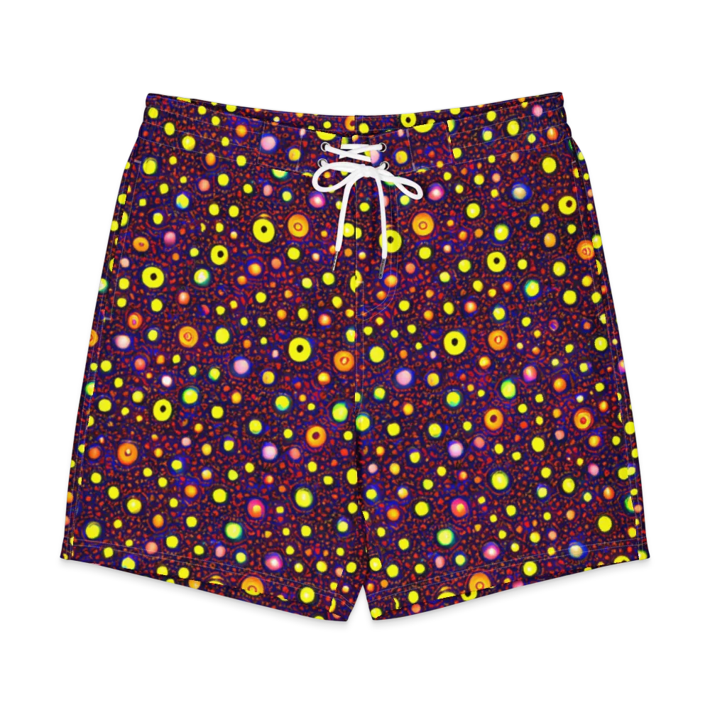 Cosmic Dotscape on Men's Board Shorts — Front